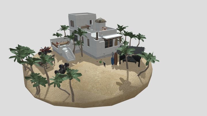 Retake_3D1 Beach house 3D Model