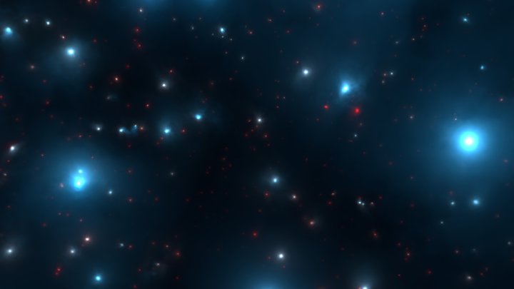 Starry night sky HDRi background photosphere 3D Model
