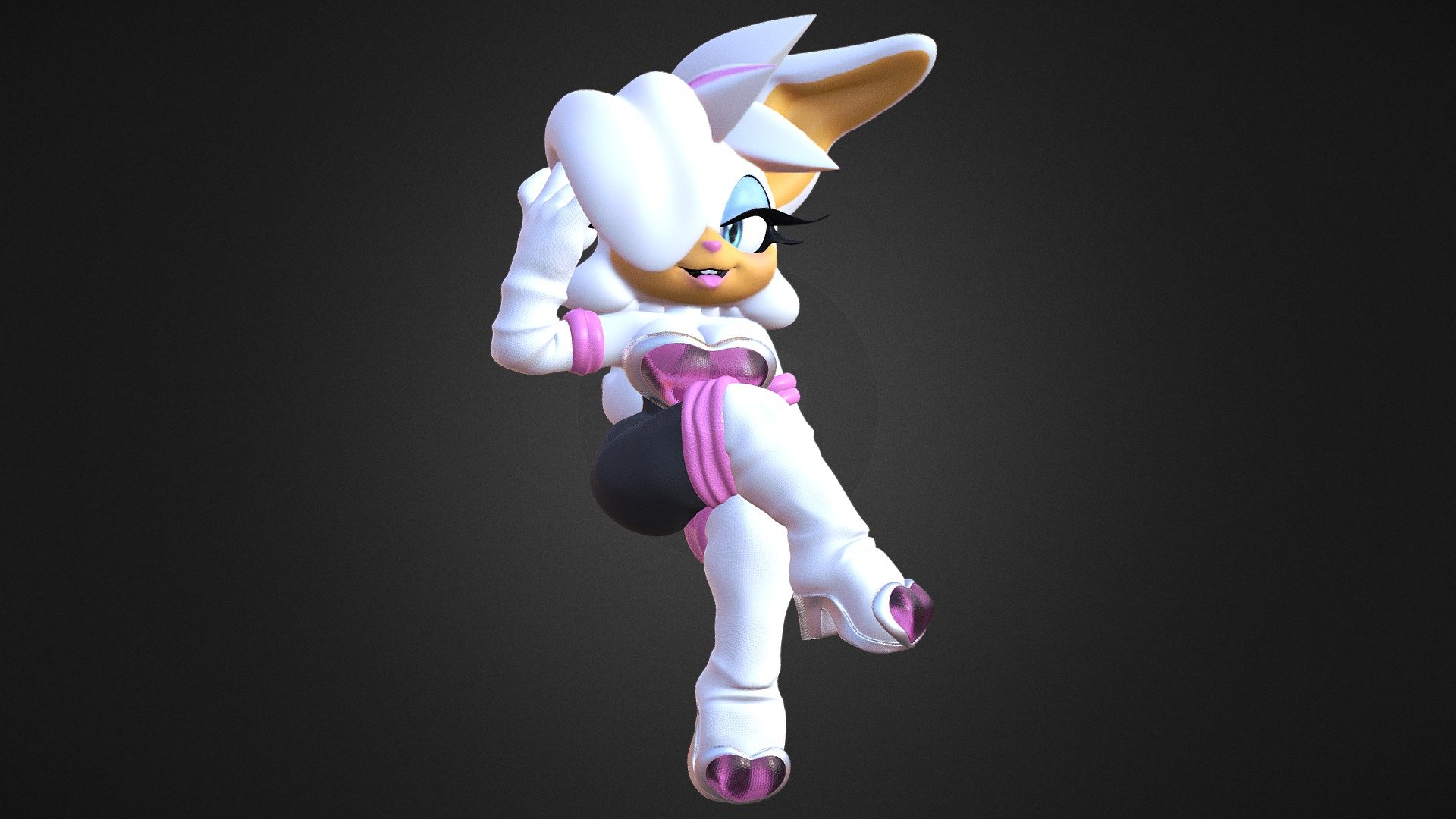 Rouge The Bunny - Download Free 3D Model By Teva (@TerrAxy) [b345364 ...