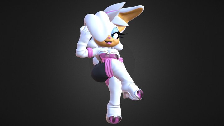 Rouge The Bunny 3D Model