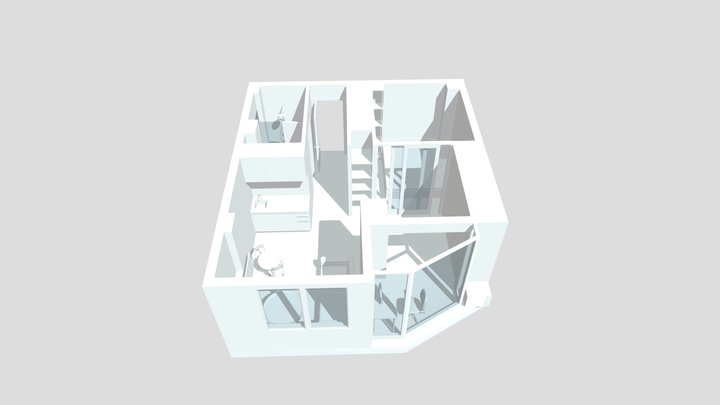 Квартира 1+1 3D Model
