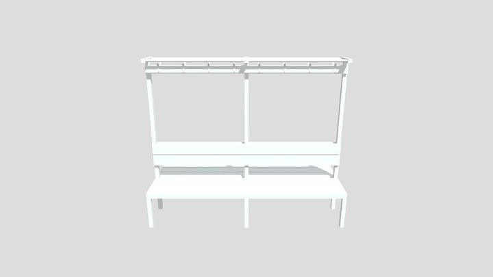 Locker room bench