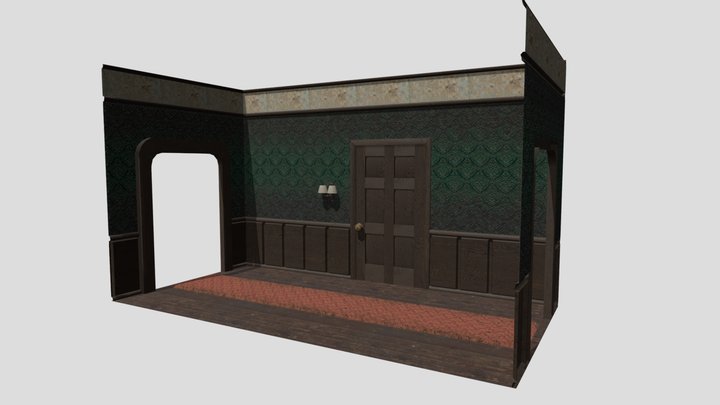 Haunted Mansion Hallway 3D Model