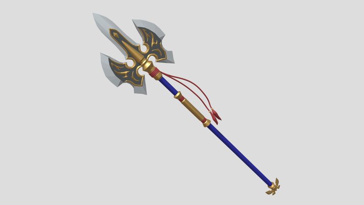 saint battle axe/lance 3D Model