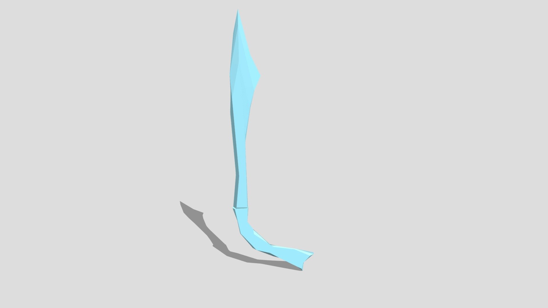 loose interpretation of low poly crysknife