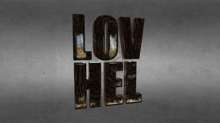 Lovhel Gloss Wood 3D Model