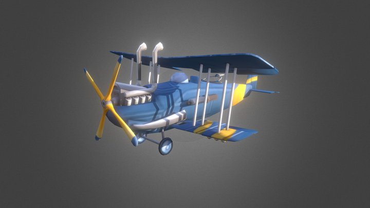 Plane Game Art 1 3D Model