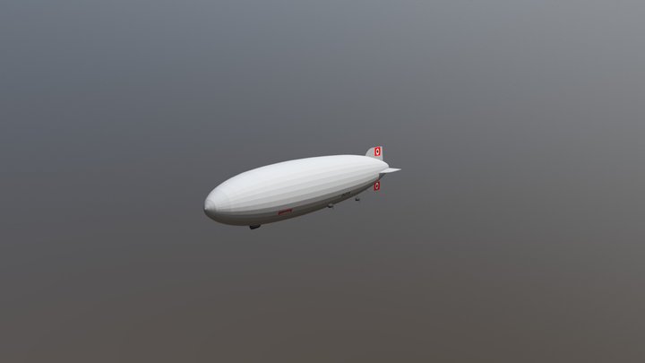 Hindenburg airship 3D Model