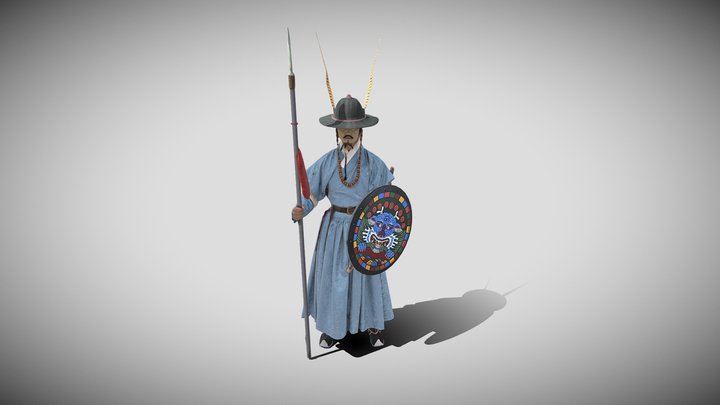 수문장_대졸 3D Model