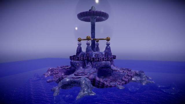 Snake Isle Sea  Animation 3D Model