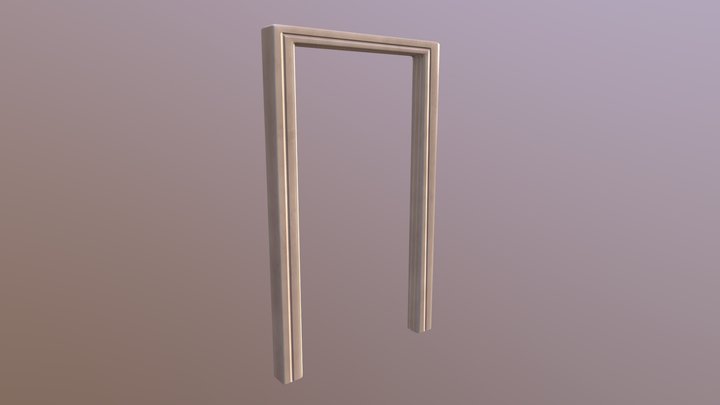 Bathroom Door Frame 3D Model