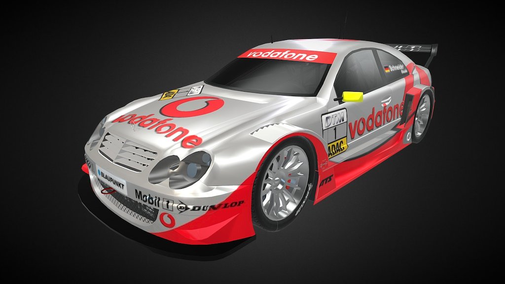AMG-Mercedes CLK-DTM 2002 - 3D model by jdaniel_92