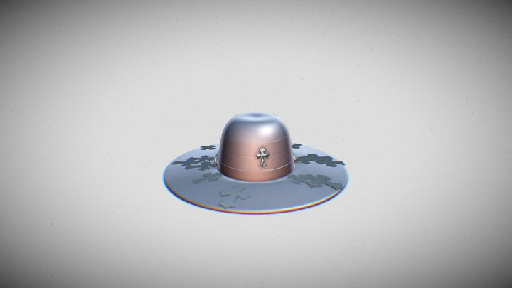 Ansem's Hat - The Chrome Hearts Straw Hat 3D Model