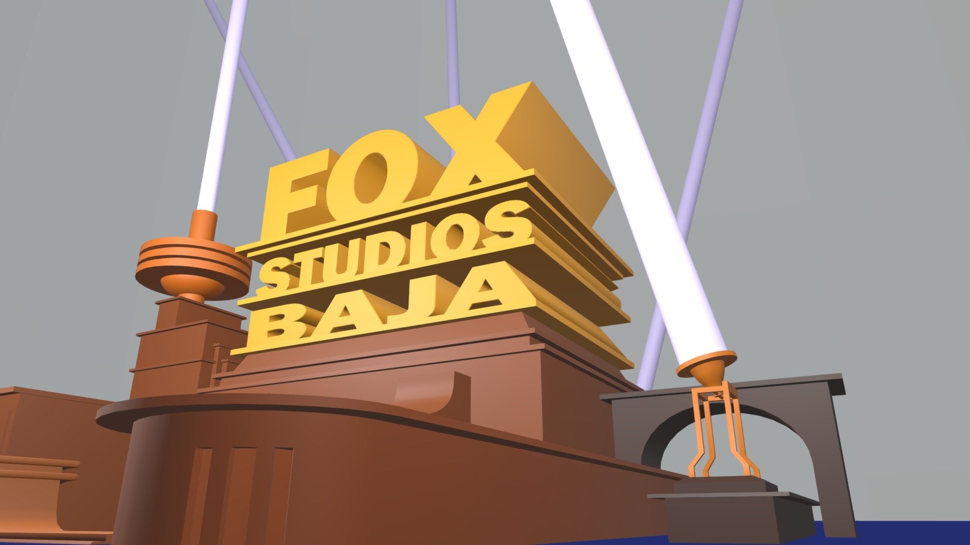 Fox Studios Baja Logo 1999 Remake - Download Free 3D model by Unikitty ...