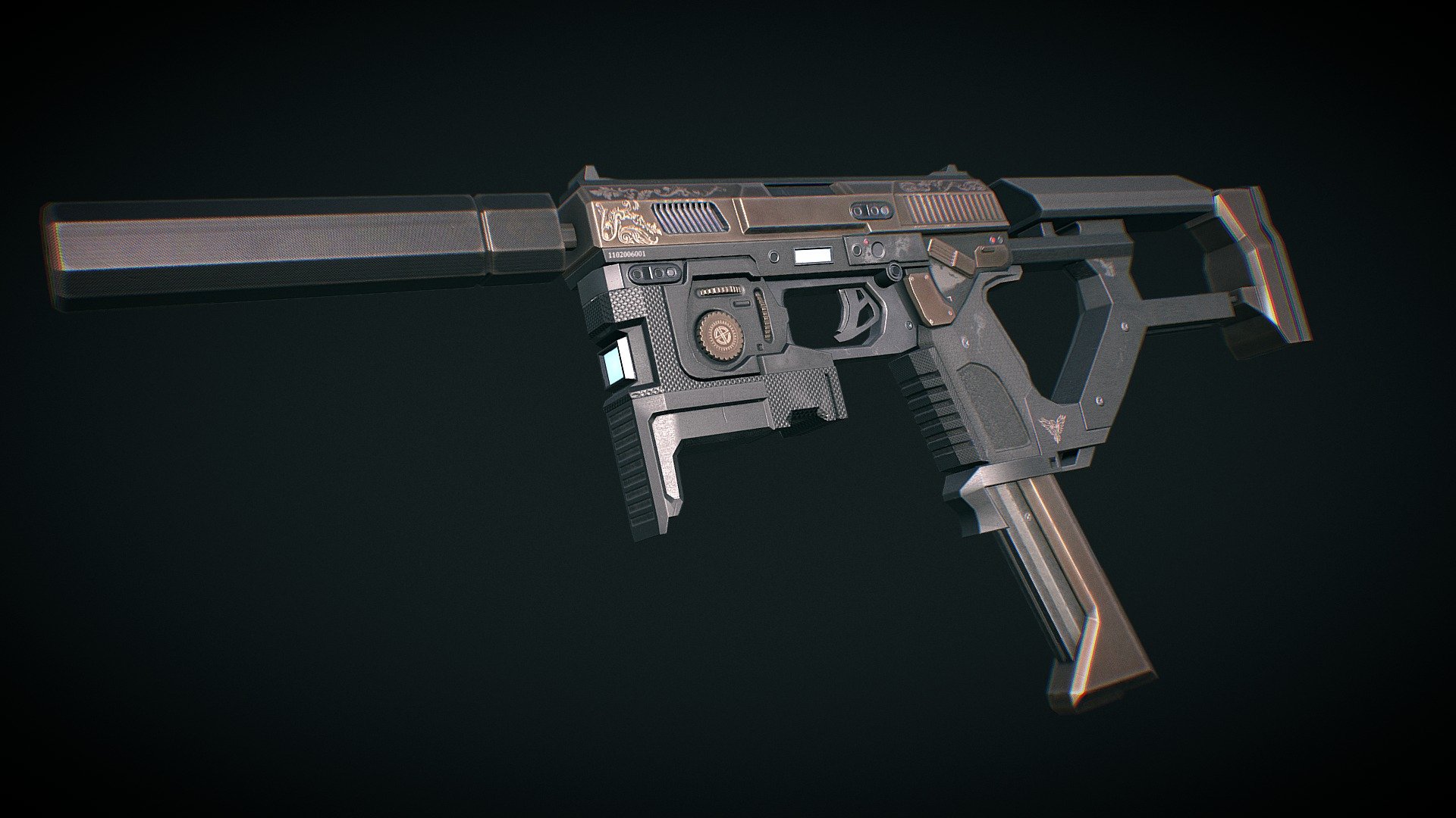 Custom Pistol - 3D model by Skim5 [b34a615] - Sketchfab