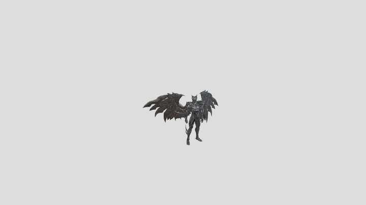 Silver Dragonkin (Mir4) 3D Model