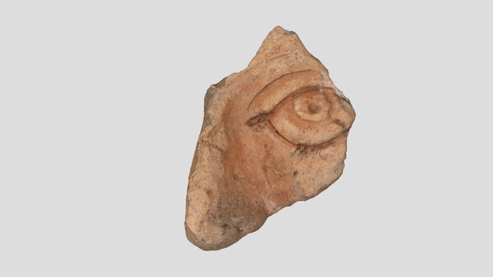 Roman Head Pot Fragment from York 3D Model