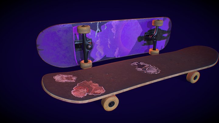 Skateboard [Sketchfab Texturing Challenge] 3D Model