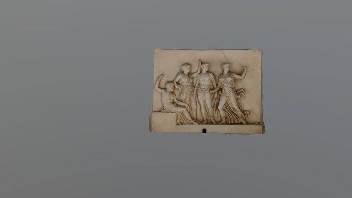 El relieve de los dioses (Replica) siglo V a.C. 3D Model