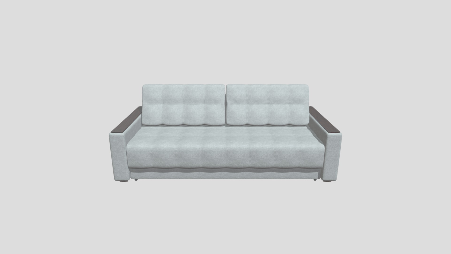 3D model Sofa BOSS - This is a 3D model of the Sofa BOSS. The 3D model is about a grey couch with a white background.