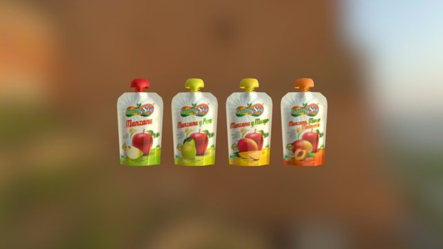 DOYPACK COMPOTAS FRUTTY SKY 3D Model