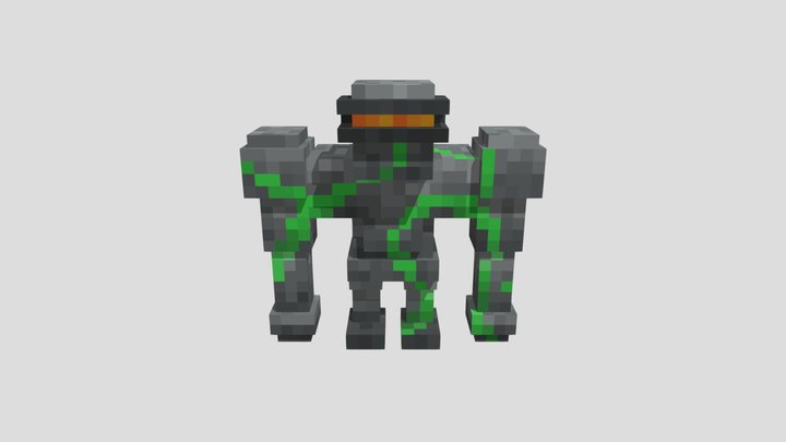 Stone golem 3D Model