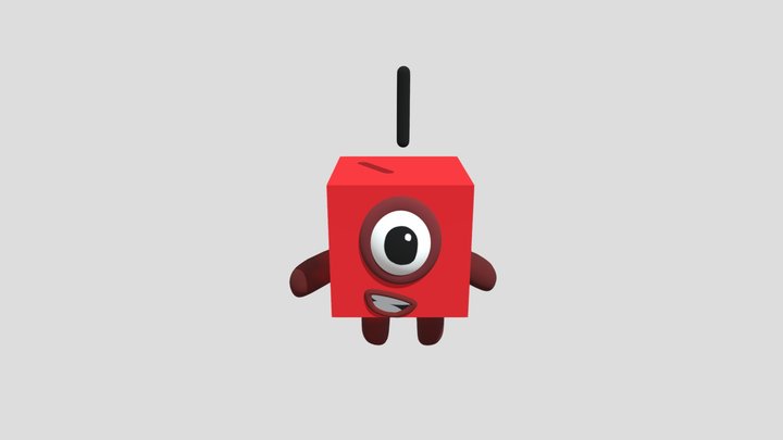 Numberblock One 3D Model