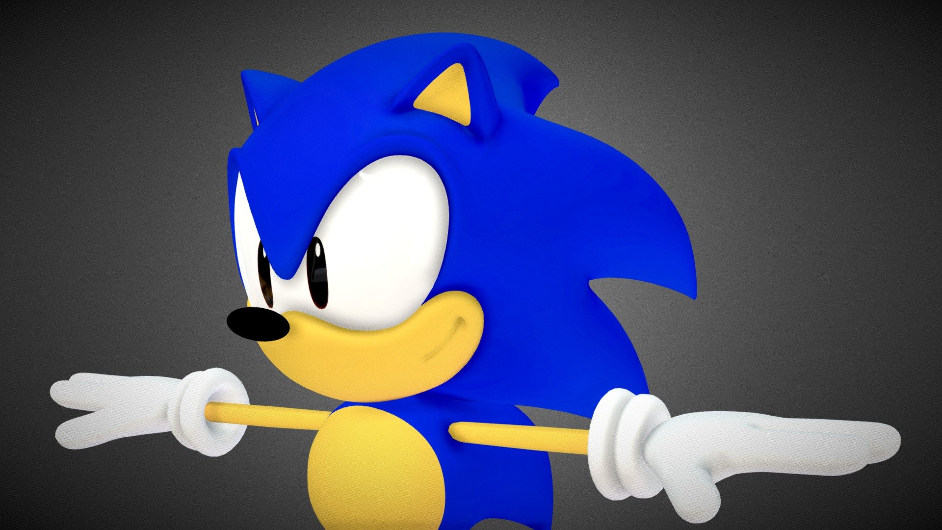 Classic sonic - Download Free 3D model by GOD (@onttheteam) [0c3ebf1]