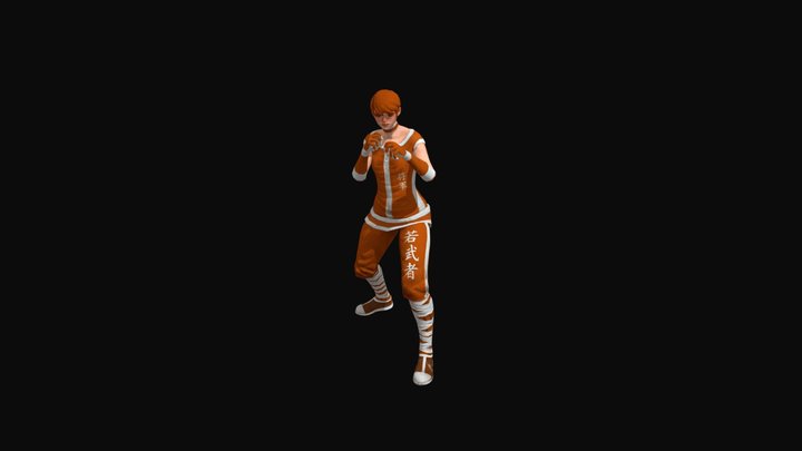 round kick for leg 3D Model