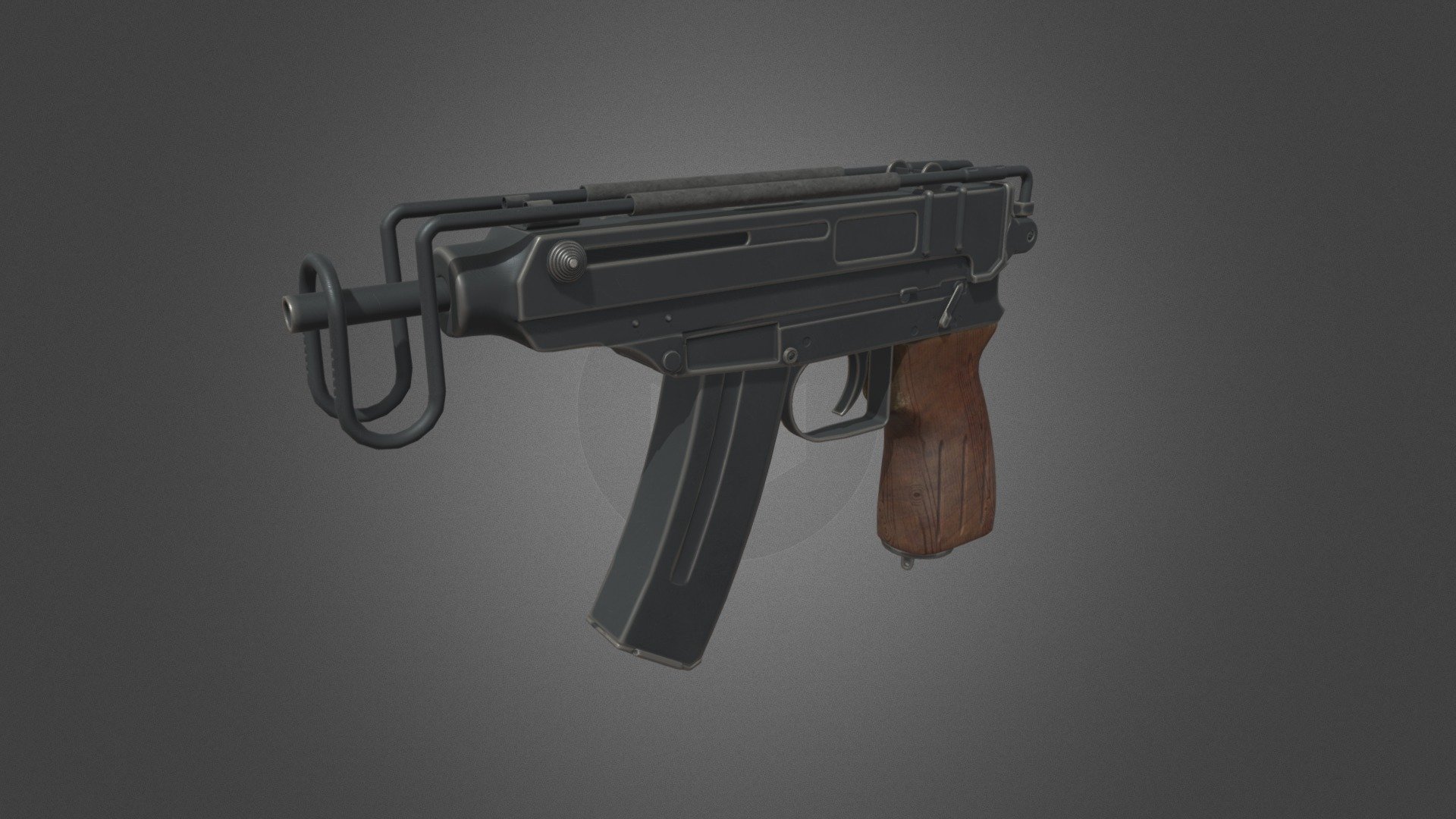 Gameready submachine gun Vz. 61 Scorpion - Buy Royalty Free 3D model by ...