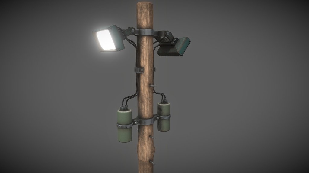 Street light Lamp spotlight - 10MB