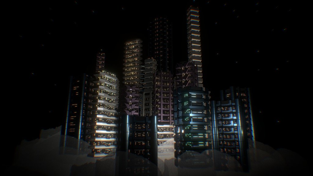 FREE Sci-Fi City - public domain (CC0)