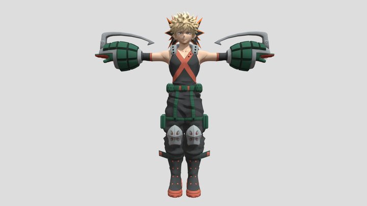 Katsuki Bakugo (Hero Costume) 3D Model