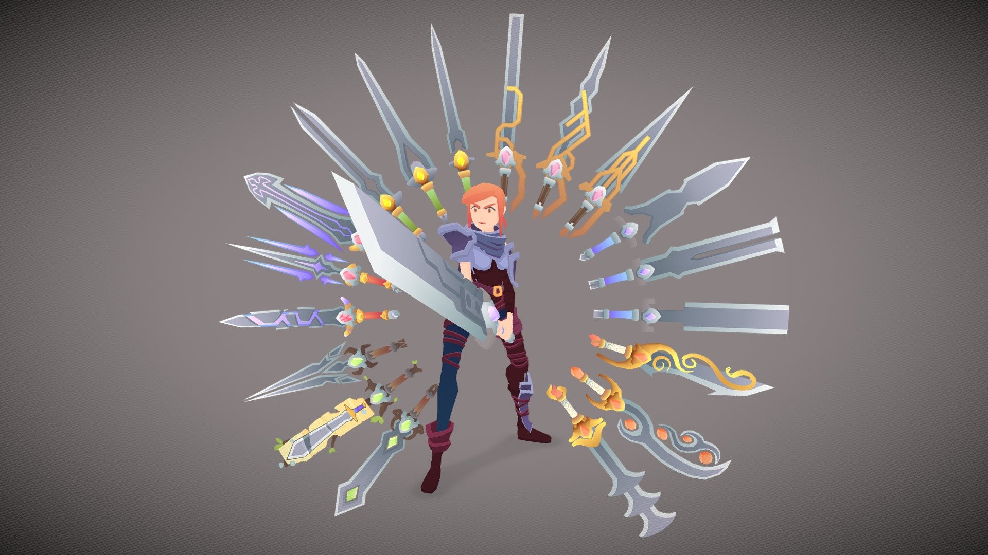 94 Toon Weapon Mega Pack - Weapon Wielder - Buy Royalty Free 3D model ...