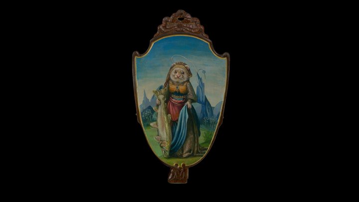 Saint Ferret of Trout 3D Model