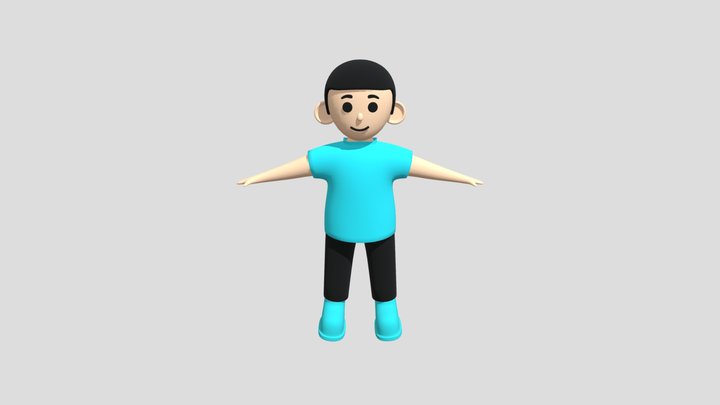 Anim cartoon character 3D Model