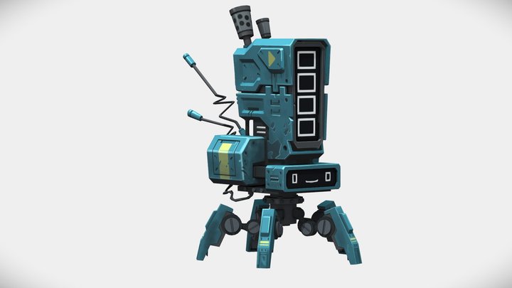 Robot_blue 3D Model