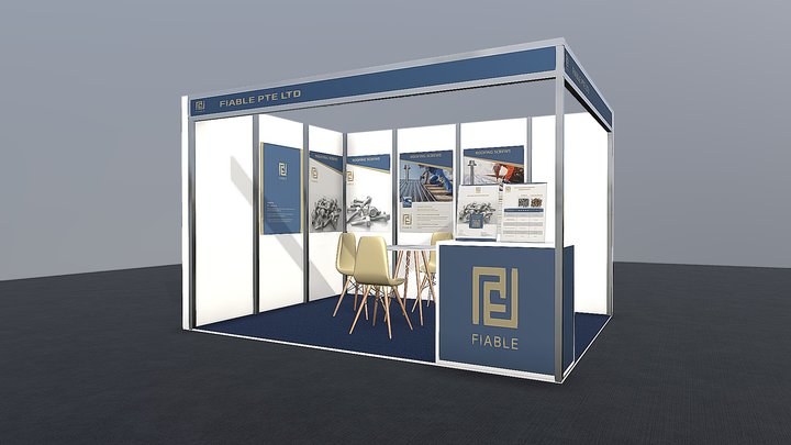 FIABLE Exhibition Booth_2024 3D Model