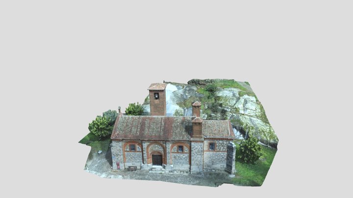 iglesia La Parra-by droneairomega 3D Model