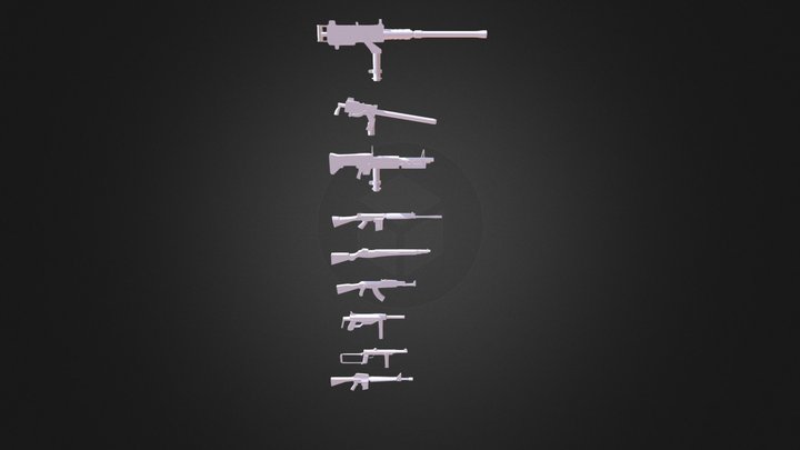 Weapon Examples 3D Model