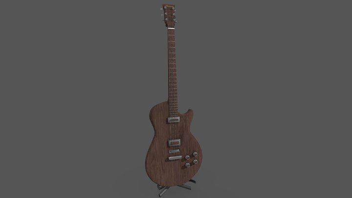 Harmony Guitar 3D Model