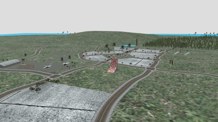 indian bike driving 3d map 3D Model