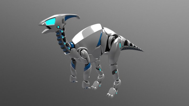 Parasaur InProgress 3D Model
