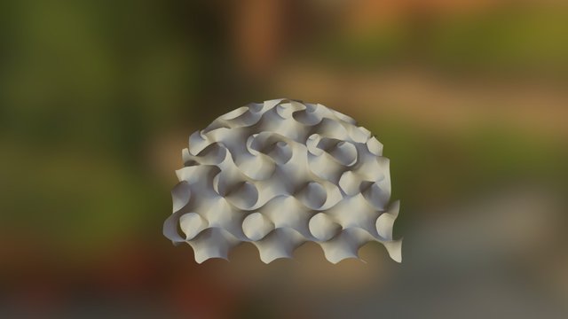 Gyroid 125 Cell Trimmed 3D Model