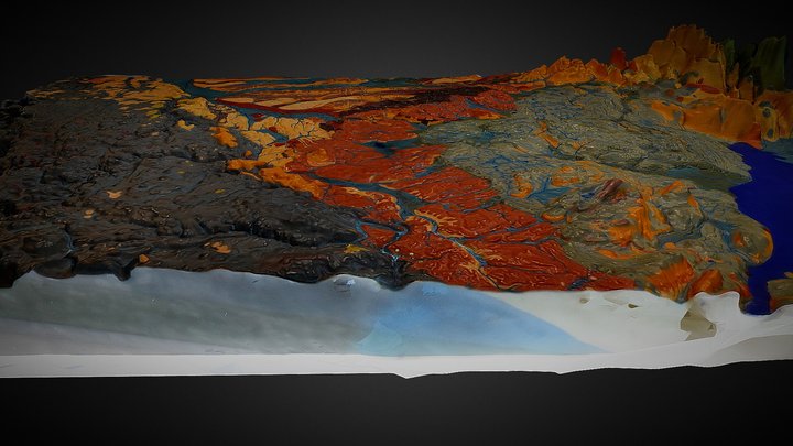 Biberach Digital Elvation Model 3D Model