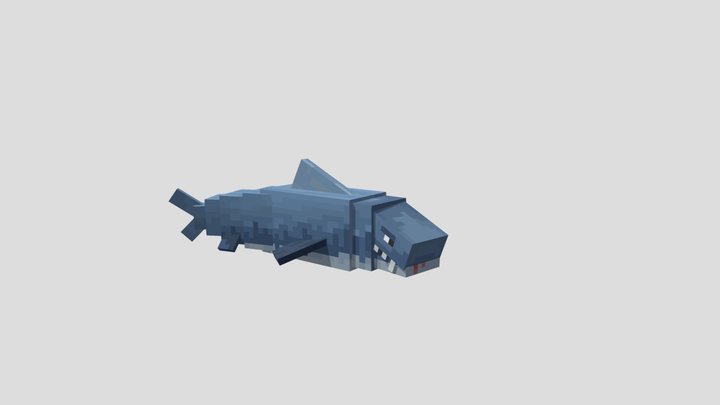 Minecraft Shark 3D Model