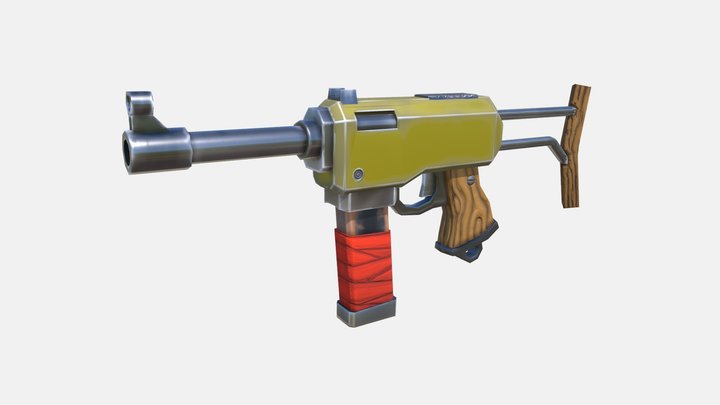 GUN - Stylized & Cartoon 3D Model