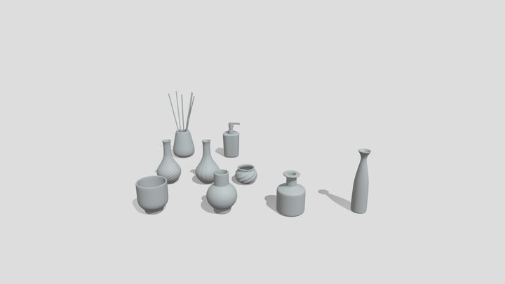 decorative items  asset 3D Model