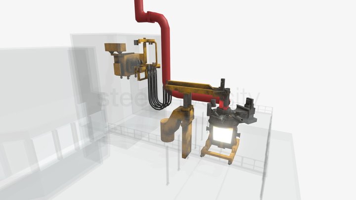 Ladle Arc Furnace - Secondary steelmaking - EN 3D Model
