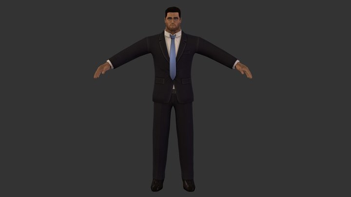 BRUCE WAYNE 3D Model